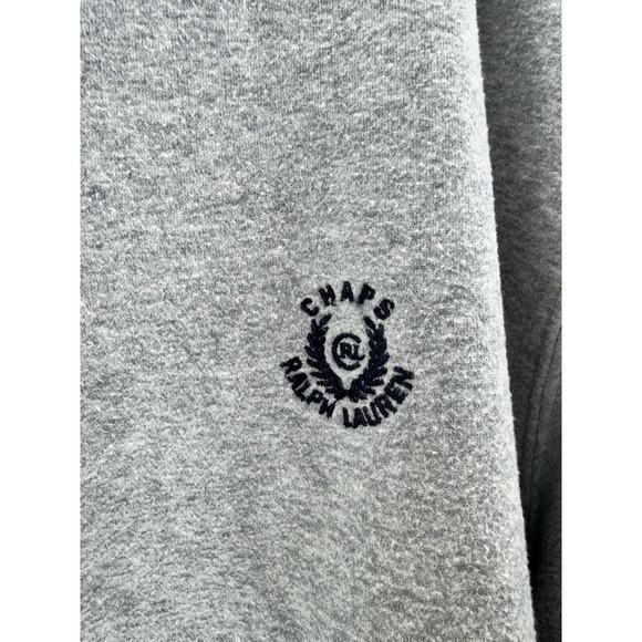 Chaps Polo Ralph Lauren‎ Gray Crewneck Sweater Size X-Large Vintage 90s Vintage - Picture 3 of 8